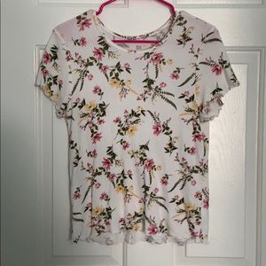 White Floral Shirt